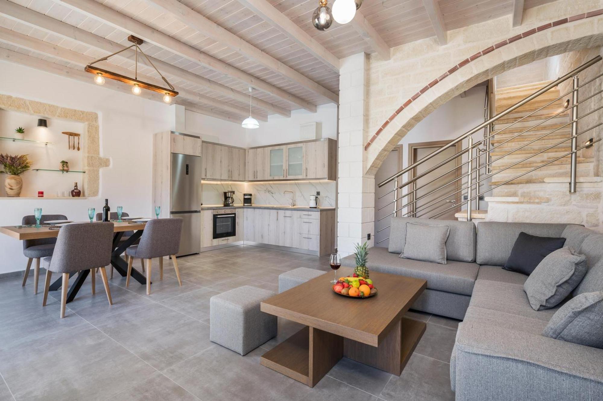 Sun Flower Villas With Sea View Agia Marina  Bagian luar foto