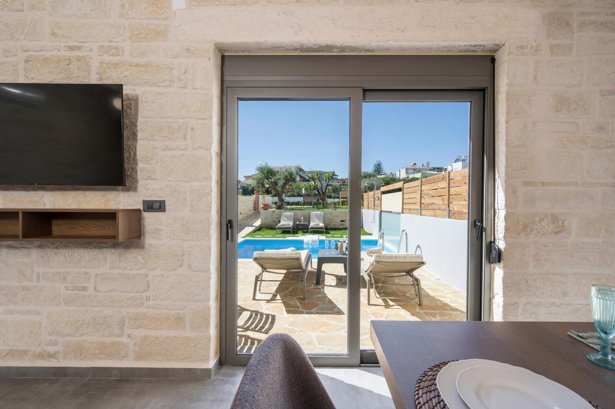 Sun Flower Villas With Sea View Agia Marina  Bagian luar foto