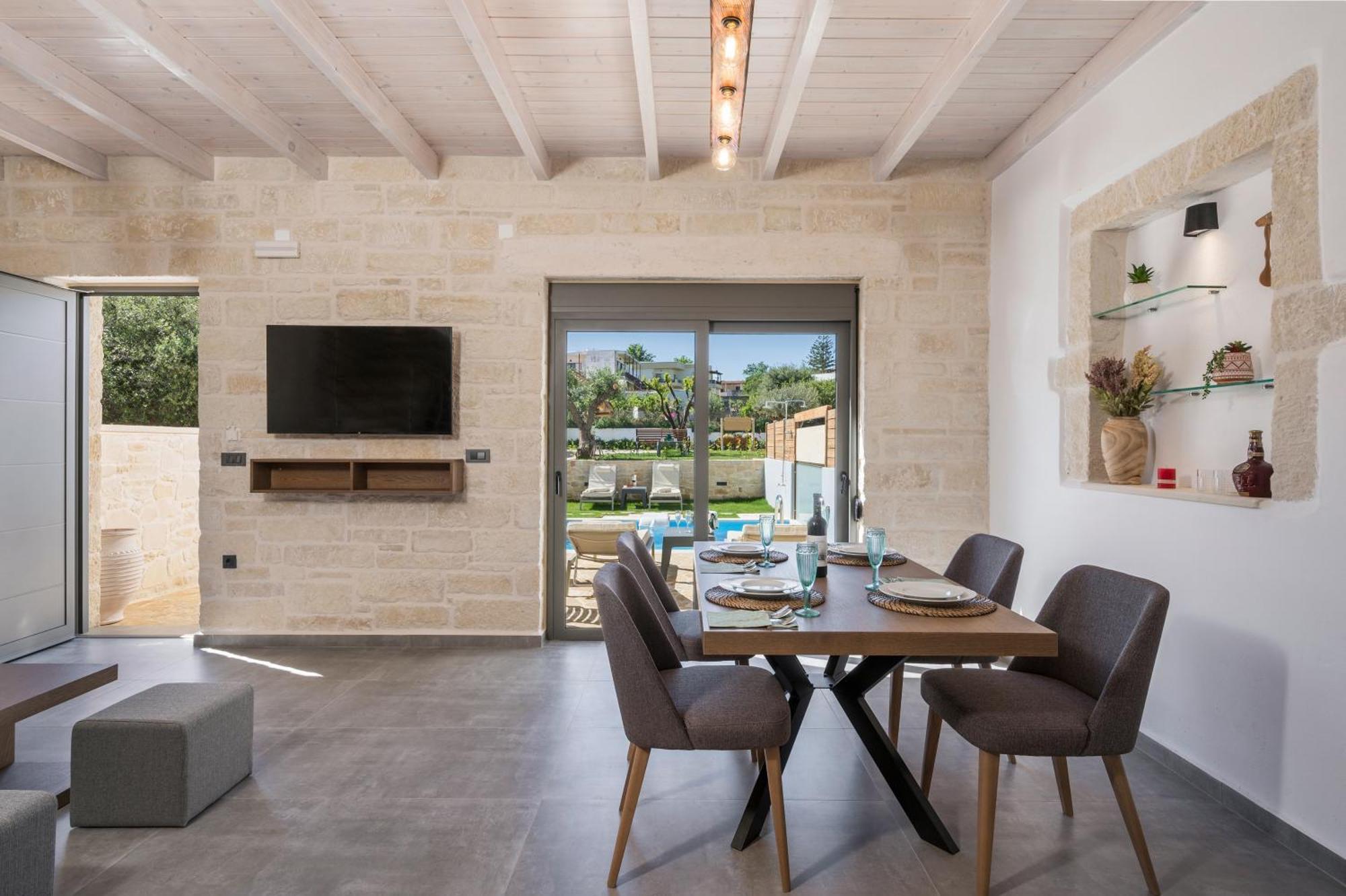 Sun Flower Villas With Sea View Agia Marina  Bagian luar foto