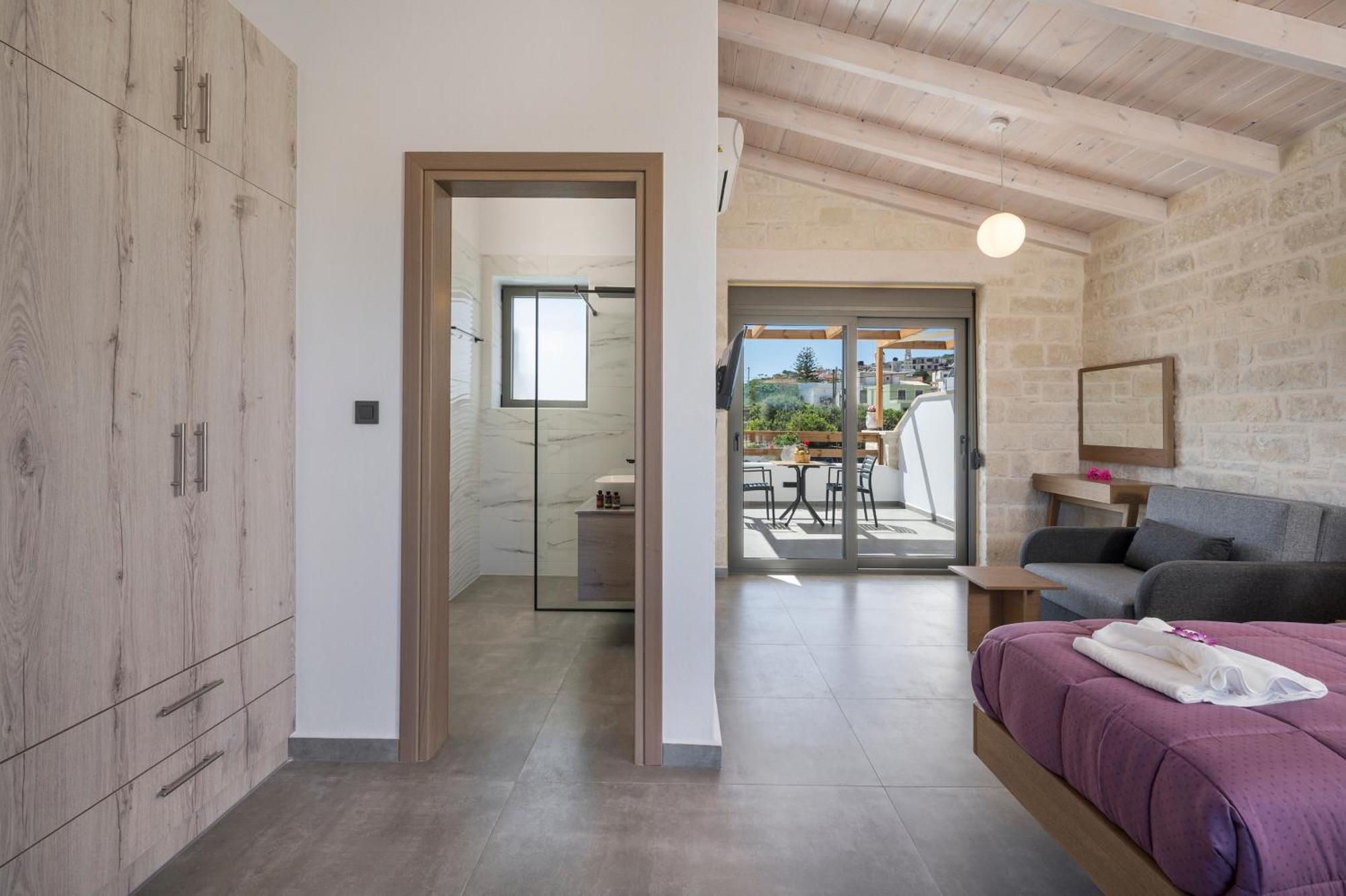Sun Flower Villas With Sea View Agia Marina  Bagian luar foto