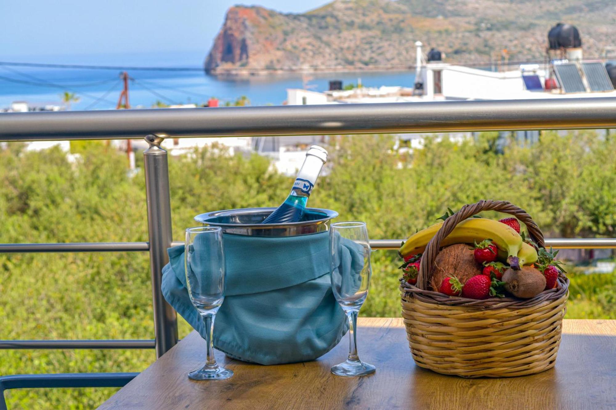 Sun Flower Villas With Sea View Agia Marina  Bagian luar foto