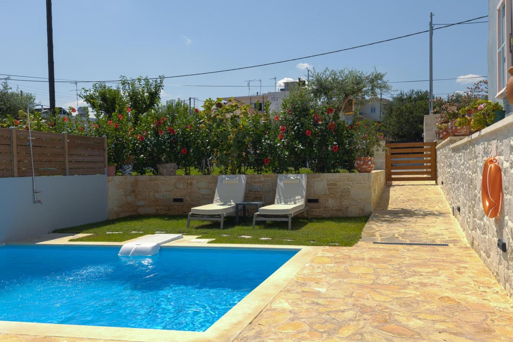 Sun Flower Villas With Sea View Agia Marina  Bagian luar foto