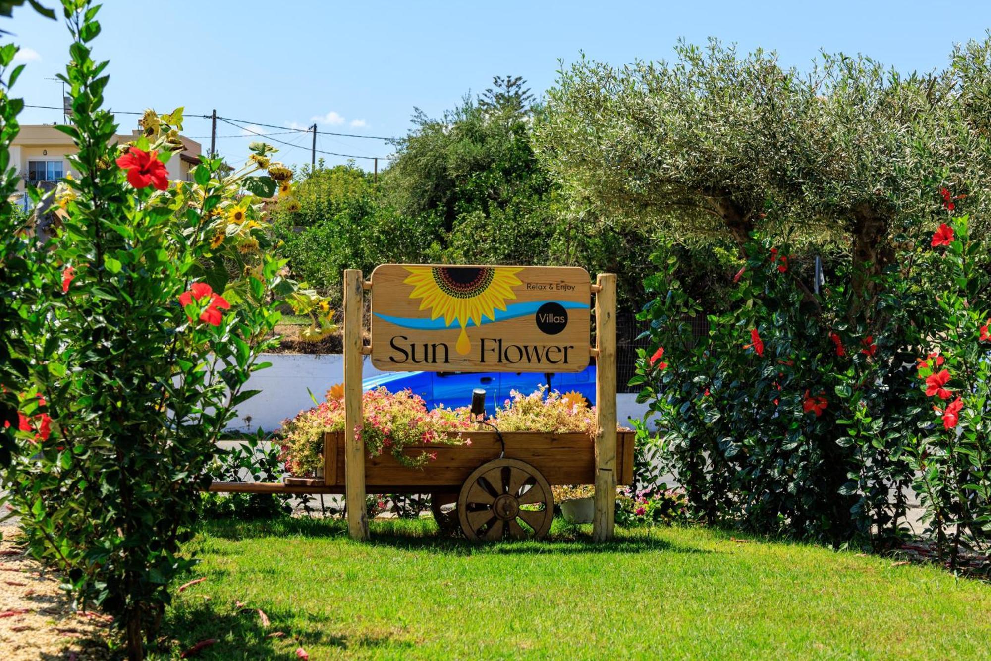 Sun Flower Villas With Sea View Agia Marina  Bagian luar foto